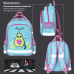 Рюкзак Пифагор School, 1 отделение, 3 кармана, Avocat, 38x28х14 см, 270652