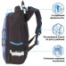 Ранец для мальчиков Brauberg Premium Cyborg 3D панель, с брелоком 17 л 229910