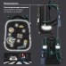 Ранец Brauberg Premium, 2 отделения,  Space mission, LED лампочки 38х29х16 см, 270599