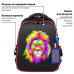 Ранец Brauberg FIT, 2 отделения, Colorful lion, 38х27х14 см, 270618