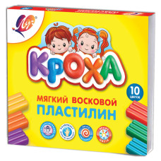 Пластилин мягкий Луч Кроха 10 цветов 150 г со стеком 12С875-08