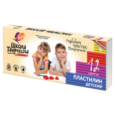 Пластилин детский Луч Школа Творчества 12 цветов 240 г 29С 1763-08