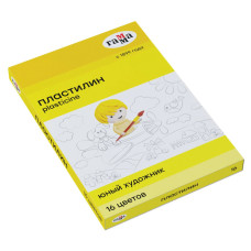 Пластилин Гамма Юный Художник New 16 цветов 224 г со стеком 280046