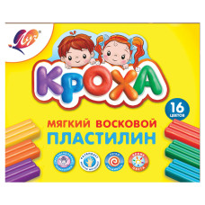 Пластилин мягкий Луч Кроха 16 цветов 240 г со стеком 28С 1646-08