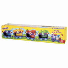 Тесто для лепки Юнландия 5 цветов 450 г 105508