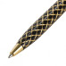 Ручка подарочная шариковая Galant Klondike корпус черный с золотистым синяя 141357 (1)
