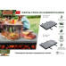 Каменный гриль с двумя зонами Boyscout 50х30х3 см 61580