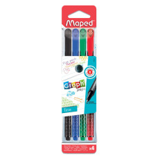 Ручки капиллярные трехгранные Maped Graph Pep's 0,4 мм 4 шт 749020/143366 (4)