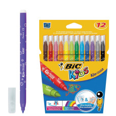 Фломастеры суперсмываемые Bic Kid Couleur 12 цветов 9202932/150647 (2)