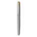 Ручка перьевая Parker Jotter Stainless Steel GT с позолотой 2030948/142939 (1)