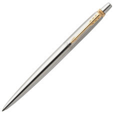 Ручка шариковая Parker Jotter Core Stainless Steel GT с позолотой 1953182/142376 (1)