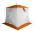 Зимняя палатка куб Пингвин Призма (белый/оранжевый)