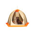 Палатка рыбака Нельма 2 (автомат) (оранжевый/беж/хаки)