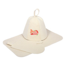 Набор для бани Банные Штучки (шапка, рукавица, коврик) 41090