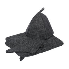 Набор для бани Hot Pot (шапка, коврик, рукавица) 41184
