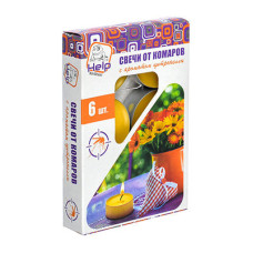 Свечи чайные Help от комаров 6 шт 80015