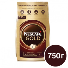 Кофе молотый в растворимом Nescafe Gold 750 г сублимированный 12348310/620226 (1)
