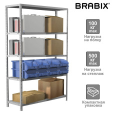 Стеллаж металлический Brabix MS KD-200/60-5 (S240BR246502) (1)