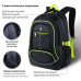 Рюкзак Brauberg 3 отделения черный салатовые детали 46х31х18 см 270761 (1)