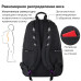 Рюкзак Brauberg Fashion City потайной карман, Moon, черный, 44х31х16 см, 270807