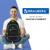 Рюкзак Brauberg 3 отделения черный салатовые детали 46х31х18 см 270761 (1)