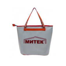Сумка рыболовная Митек без крышки, овал 40х20х40 (серый)