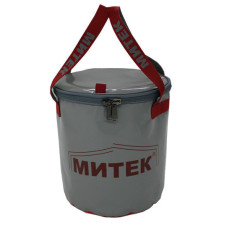 Ведро складное Митек с крышкой диаметр 30см Н-30см. (хаки)