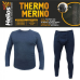 Мужское термобелье Helios Thermo-Merino комплект темно-серый (2XL)