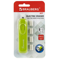 Ластик электрический Brauberg Jet салатовый 229615 (2)
