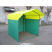 Палатка торговая Митек Домик 1,5х1,5 (разборная) (2 места) (зеленый/желтый)
