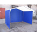 Палатка торговая Митек Домик 3,0х2,0 (труба D - 25 мм) (2 места) (белый/синий)