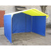 Палатка торговая Митек Домик 2,0х2,0 (труба D - 25 мм) (2 места) (белый/синий)