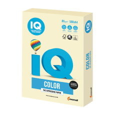 Бумага цветная для принтера IQ Color А4, 80 г/м2, 500 листов, ванильная, BE66