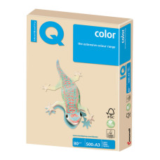 Бумага цветная для принтера IQ Сolor А3, 80 г/м2, 500 листов, темно-кремовая, SA24