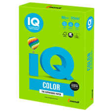 Бумага цветная для принтера IQ Color А4, 160 г/м2, 250 листов, зеленая, MA42