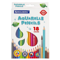 Карандаши цветные акварельные Aquarell 18 цветов 4 мм 181672 (3)