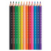 Карандаши цветные утолщенные трехгранные пластиковые Maped Pulse 12 цветов 834352