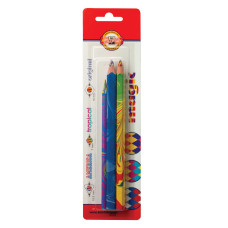 Карандаши многоцветные утолщенные KOH-I-NOOR Magic 3 шт 5,6/7,1 мм 9038003002BL