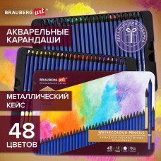 Карандаши худ. цв. аквар. 48 цветов 4 мм BRAUBERG ART PREMIERE 181924 (1)