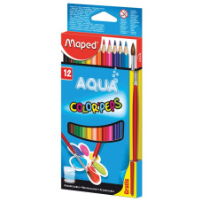 Карандаши цветные акварельные Maped Color Pep's 12 цветов + кисть 836011