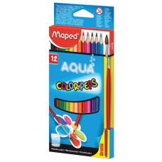 Карандаши цветные акварельные Maped Color Pep's 12 цветов + кисть 836011