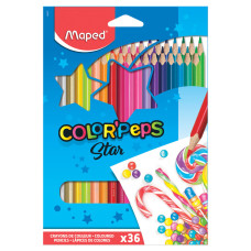 Карандаши цветные трехгранные Maped Color Pep's 36 цветов 832017