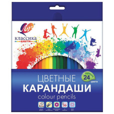 Карандаши цветные Луч Классика 24 цвета 29С 1712-08/181677 (2)