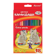 Карандаши цветные трехгранные Гамма Мультики 18 цветов 050918_08