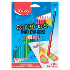 Карандаши цветные трехгранные Maped Color'Peps 36 цветов 18 шт 829601