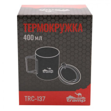 Термокружка Tramp со складными ручками и поилкой TRC-137.12 оливковый