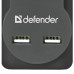 Сетевой фильтр Defender DFS 753 5 розеток 2 USB 3 м 99753 (512732) (1)