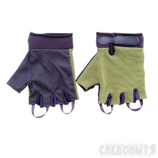 Перчатки туристические Следопыт, зеленые, без пальцев, размер XL PF-GT-G02