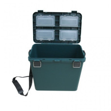 Ящик для зимней рыбалки односекционный Тонар Helios-M (зеленый)